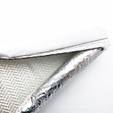 Self closing aluminum foil fiberglass sleeve for automotive